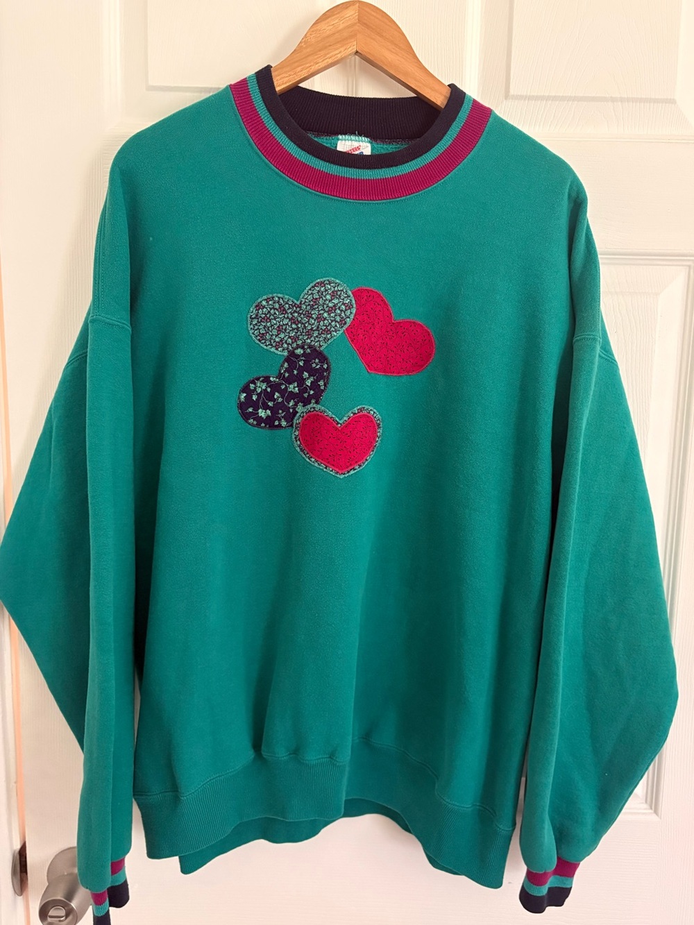 Jerzees 90s Patchwork Crewneck